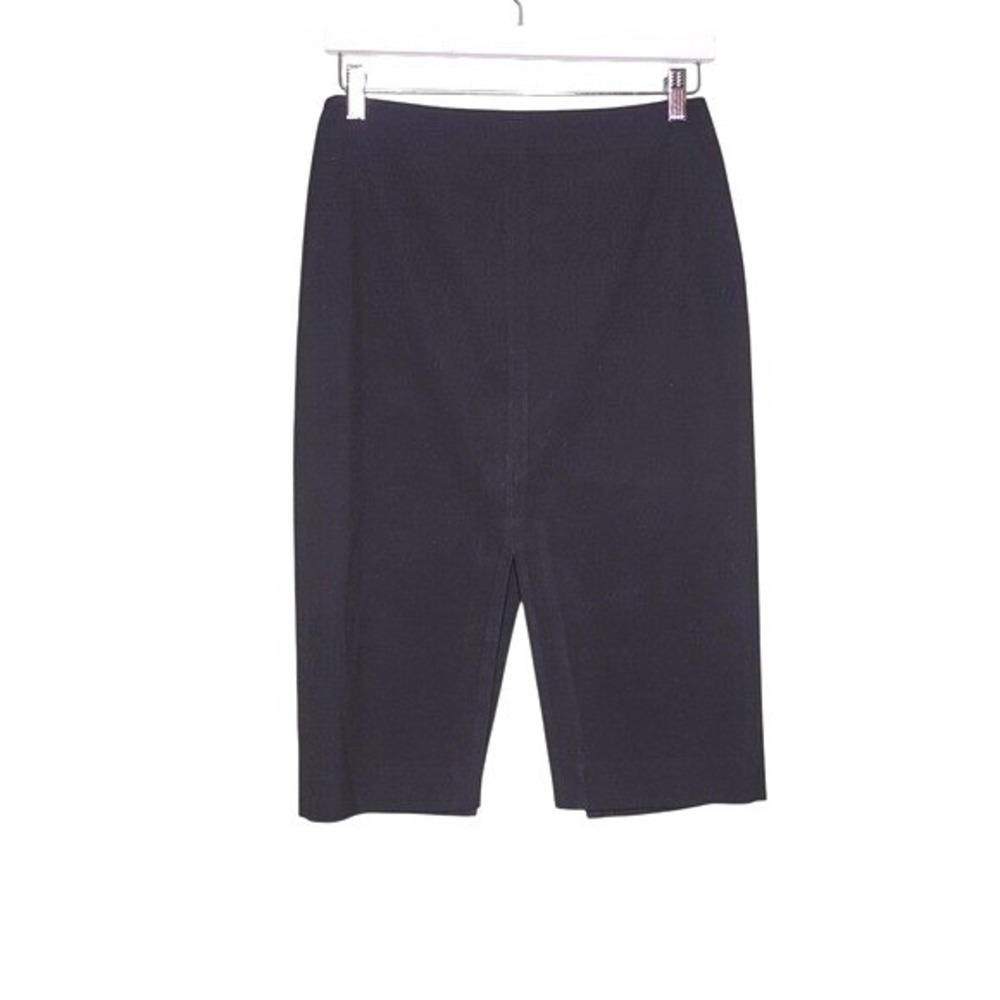 Banana Republic Black Pencil Skirt Slits Business‎ Office Lined Secretary 2